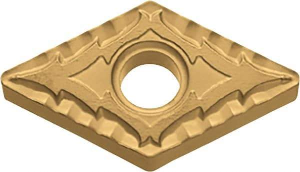 Kyocera - DNMG432 CQ Grade CA525 Carbide Turning Insert - TiCN/Al2O3/TiN Finish, 55° Diamond, 1/2" Inscr Circle, 3/16" Thick, 1/32" Corner Radius - USA Tool & Supply