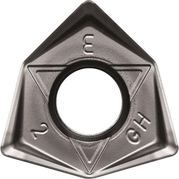 Kyocera - WNMU080608 GH Grade PR1525 Carbide Milling Insert - Megacoat Nano Finish, 6.65mm Thick, 0.8mm Corner Radius - USA Tool & Supply