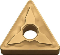 Kyocera - TNMG331 GS Grade CA530 Carbide Turning Insert - TiCN/Al2O3/TiN Finish, 60° Triangle, 3/8" Inscr Circle, 3/16" Thick, 1/64" Corner Radius - USA Tool & Supply