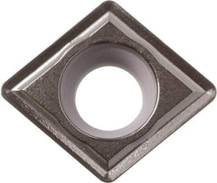 Kyocera - CCMT32.52 Grade CA4505 Carbide Turning Insert - TiCN/Al2O3 Finish, 80° Diamond, 3/8" Inscr Circle, 5/32" Thick, 1/32" Corner Radius - USA Tool & Supply