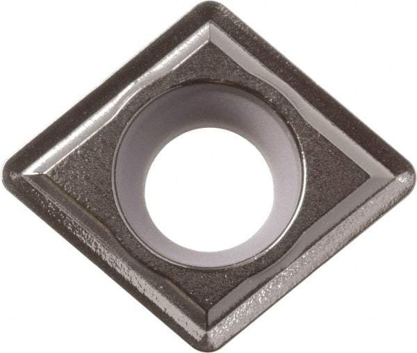 Kyocera - CCMT32.52 Grade CA6515 Carbide Turning Insert - TiCN/Al2O3/TiN Finish, 80° Diamond, 3/8" Inscr Circle, 5/32" Thick, 1/32" Corner Radius - USA Tool & Supply