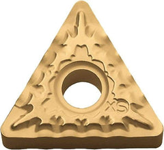 Kyocera - TNMG332 XS Grade CA515 Carbide Turning Insert - TiCN/Al2O3/TiN Finish, 60° Triangle, 3/8" Inscr Circle, 3/16" Thick, 1/32" Corner Radius - USA Tool & Supply