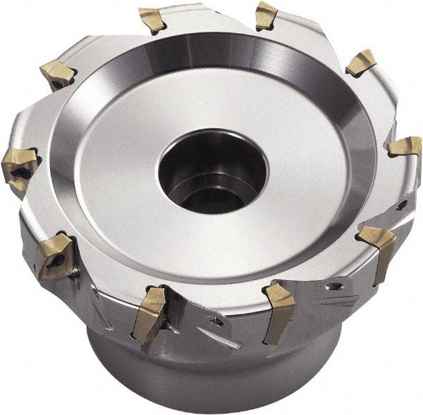 Kyocera - 5 Inserts, 50mm Cut Diam, Indexable Square-Shoulder Face Mill - BDMT 1704 Insert Compatibility, Through Coolant - USA Tool & Supply