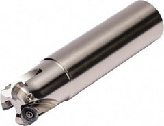 Kyocera - 20mm Cutting Diam, 20mm Shank Diam, 4mm Max Depth of Cut, Straight Shank Indexable Copy End Mill - 2 Inserts, RDGT 08, RDMT 08 Insert, MRX Toolholder - USA Tool & Supply