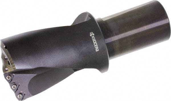 Kyocera - 3" Max Drill Depth, 3" Diam, Indexable Insert Drill - 6 Inserts, 2" Shank Diam, Whistle Notch Shank - USA Tool & Supply