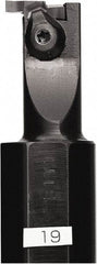 Kyocera - GIV, Internal, Right Hand, 2.2mm Max Depth of Cut, 0.031 to 0.122" Groove Width, Indexable Grooving Tool Holder - GV.. 020A Insert Compatibility, 19mm Shank Width, 160mm OAL - USA Tool & Supply