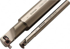 Kyocera - Sige, Internal, Right Hand, 0.098" Max Depth of Cut, 0.039 to 0.197" Groove Width, Indexable Grooving Tool Holder - Multiple Insert Compatibility, 0.46" Shank Width, 5.9" OAL, Through Coolant - USA Tool & Supply