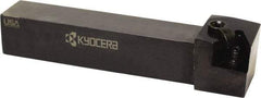 Kyocera - MTGN, Left Hand Cut, 90° Lead Angle, 3/4" Shank Height x 3/4" Shank Width, Negative Rake Indexable Turning Toolholder - 4-1/2" OAL, TN.. 33.. Insert Compatibility, Series MTGN - USA Tool & Supply