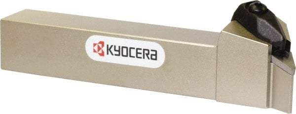 Kyocera - DVPN, Left Hand Cut, 117.50° Lead Angle, 1" Shank Height x 1" Shank Width, Negative Rake Indexable Turning Toolholder - 6" OAL, VN.. 33 Insert Compatibility, Series DVPN - USA Tool & Supply