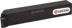 Kyocera - PRGC, Left Hand Cut, 90° Lead Angle, 20mm Shank Height x 20mm Shank Width, Neutral Rake Indexable Turning Toolholder - 125mm OAL, RC.. 12.. Insert Compatibility, Series PRGC - USA Tool & Supply