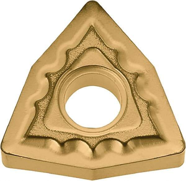 Kyocera - WNMG432 TK Grade CA6525 Carbide Turning Insert - TiCN/Al2O3/TiN Finish, 80° Trigon, 1/2" Inscr Circle, 3/16" Thick, 1/32" Corner Radius - USA Tool & Supply