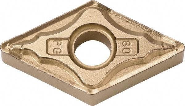Kyocera - DNMG432 PG Grade CA530 Carbide Turning Insert - TiCN/Al2O3/TiN Finish, 55° Diamond, 1/2" Inscr Circle, 3/16" Thick, 1/32" Corner Radius - USA Tool & Supply