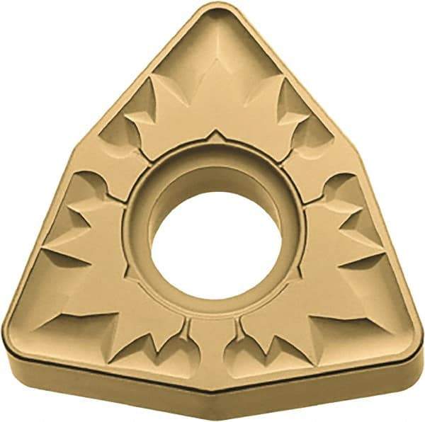 Kyocera - WNMG432 ZS Grade CA4515 Carbide Turning Insert - TiCN/Al2O3 Finish, 80° Trigon, 1/2" Inscr Circle, 3/16" Thick, 1/32" Corner Radius - USA Tool & Supply