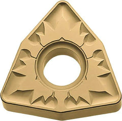 Kyocera - WNMG432 ZS Grade CA4515 Carbide Turning Insert - TiCN/Al2O3 Finish, 80° Trigon, 1/2" Inscr Circle, 3/16" Thick, 1/32" Corner Radius - USA Tool & Supply