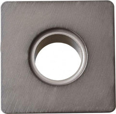 Kyocera - SNMA432 Grade A66N Ceramic Turning Insert - TiN Finish, 90° Square, 1/2" Inscr Circle, 3/16" Thick, 1/32" Corner Radius - USA Tool & Supply