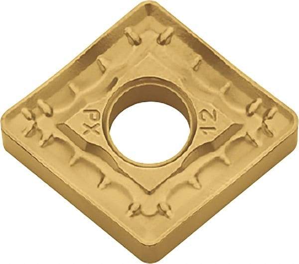 Kyocera - CNMM644 PX Grade CA515 Carbide Turning Insert - TiCN/Al2O3/TiN Finish, 80° Diamond, 3/4" Inscr Circle, 1/4" Thick, 1/16" Corner Radius - USA Tool & Supply