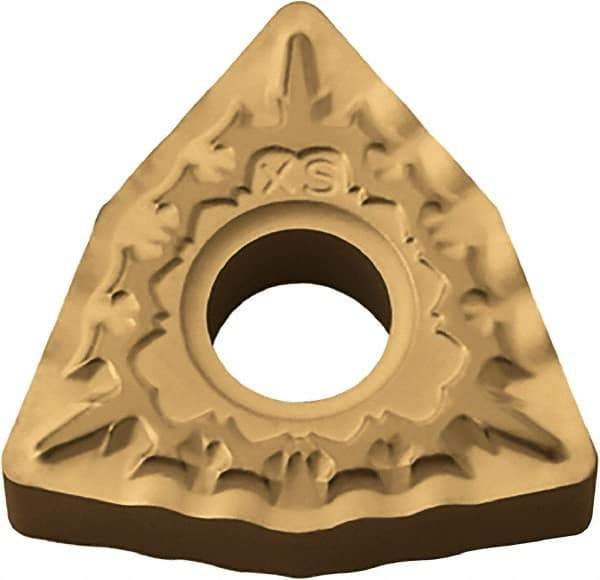 Kyocera - WNMG432 XS Grade CA530 Carbide Turning Insert - TiCN/Al2O3/TiN Finish, 80° Trigon, 1/2" Inscr Circle, 3/16" Thick, 1/32" Corner Radius - USA Tool & Supply