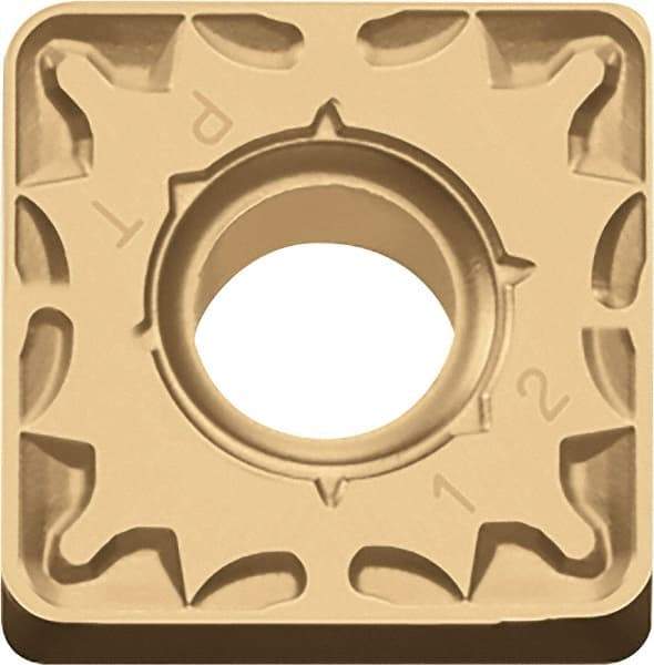 Kyocera - SNMG433 PT Grade CA6525 Carbide Turning Insert - TiCN/Al2O3/TiN Finish, 90° Square, 1/2" Inscr Circle, 3/16" Thick, 3/64" Corner Radius - USA Tool & Supply