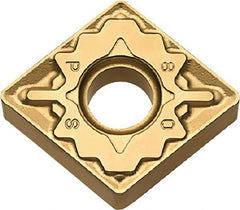 Kyocera - CNMG432 PS Grade CA530 Carbide Turning Insert - TiCN/Al2O3/TiN Finish, 80° Diamond, 1/2" Inscr Circle, 3/16" Thick, 1/32" Corner Radius - USA Tool & Supply