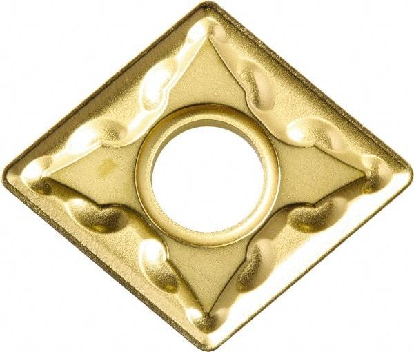 Kyocera - CNMG433 GS Grade CA525 Carbide Turning Insert - TiCN/Al2O3/TiN Finish, 80° Diamond, 1/2" Inscr Circle, 3/16" Thick, 3/64" Corner Radius - USA Tool & Supply