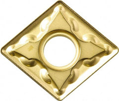 Kyocera - CNMG433 GS Grade CA525 Carbide Turning Insert - TiCN/Al2O3/TiN Finish, 80° Diamond, 1/2" Inscr Circle, 3/16" Thick, 3/64" Corner Radius - USA Tool & Supply