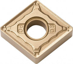 Kyocera - CNMG434 PG Grade CA530 Carbide Turning Insert - TiCN/Al2O3/TiN Finish, 80° Diamond, 1/2" Inscr Circle, 3/16" Thick, 1/16" Corner Radius - USA Tool & Supply
