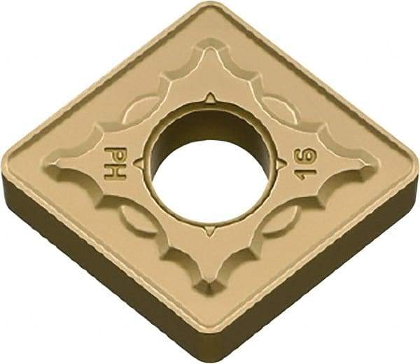 Kyocera - CNMG542 PH Grade CA530 Carbide Turning Insert - TiCN/Al2O3/TiN Finish, 80° Diamond, 5/8" Inscr Circle, 1/4" Thick, 1/32" Corner Radius - USA Tool & Supply
