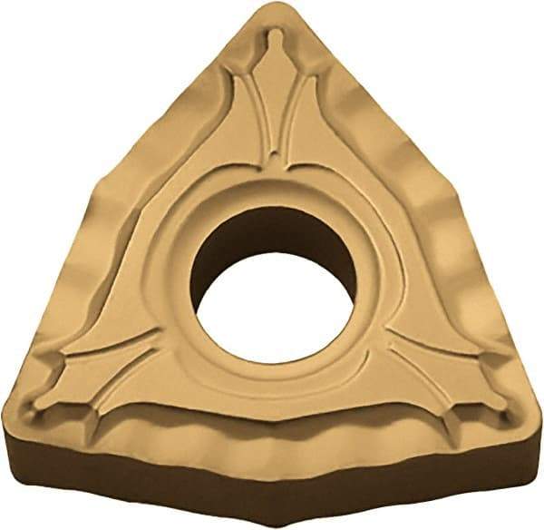 Kyocera - WNMG431 XP Grade CA525 Carbide Turning Insert - TiCN/Al2O3/TiN Finish, 80° Trigon, 1/2" Inscr Circle, 3/16" Thick, 1/64" Corner Radius - USA Tool & Supply