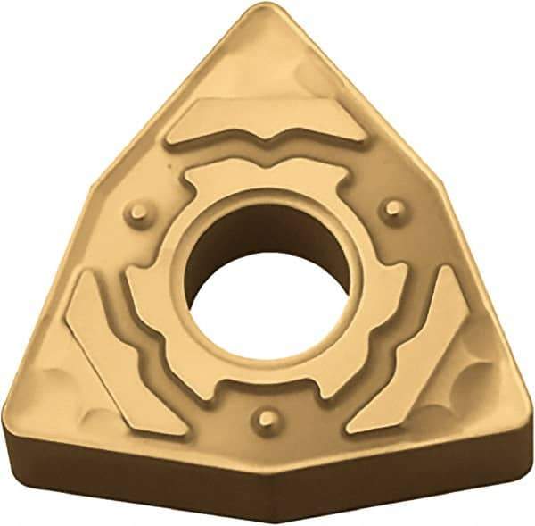 Kyocera - WNMG432 GC Grade CA4515 Carbide Turning Insert - TiCN/Al2O3 Finish, 80° Trigon, 1/2" Inscr Circle, 3/16" Thick, 1/32" Corner Radius - USA Tool & Supply