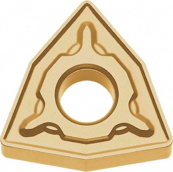 Kyocera - WNMG432 PH Grade CA4515 Carbide Turning Insert - TiCN/Al2O3 Finish, 80° Trigon, 1/2" Inscr Circle, 3/16" Thick, 1/32" Corner Radius - USA Tool & Supply