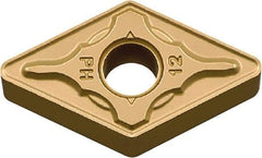 Kyocera - DNMG444 PH Grade CA525 Carbide Turning Insert - TiCN/Al2O3/TiN Finish, 55° Diamond, 1/2" Inscr Circle, 1/4" Thick, 1/16" Corner Radius - USA Tool & Supply