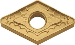 Kyocera - DNMM442 PX Grade CA525 Carbide Turning Insert - TiCN/Al2O3/TiN Finish, 55° Diamond, 1/2" Inscr Circle, 1/4" Thick, 1/32" Corner Radius - USA Tool & Supply