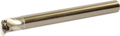 Kyocera - 22mm Min Bore Diam, 180mm OAL, 16mm Shank Diam, A-SVPC(B)-AE Indexable Boring Bar - 35mm Max Bore Depth, VBET 22.., VBGT 22.., VBGW 22.., VBMT 22.. Insert, Screw Holding Method - USA Tool & Supply