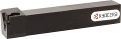 Kyocera - KGBAS, External, Left Hand, 2.5mm Max Depth of Cut, 0.013 to 0.189" Groove Width, Indexable Grooving Tool Holder - GBA32R/L.. Insert Compatibility, 25mm Shank Height, 25mm Shank Width, 150mm OAL - USA Tool & Supply