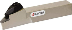 Kyocera - DVLN, Left Hand Cut, 95° Lead Angle, 20mm Shank Height x 20mm Shank Width, Negative Rake Indexable Turning Toolholder - 125mm OAL, VN.. 33 Insert Compatibility, Series DVLN - USA Tool & Supply