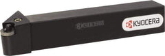 Kyocera - PRGN, Right Hand Cut, 90° Lead Angle, 25mm Shank Height x 25mm Shank Width, Negative Rake Indexable Turning Toolholder - 150mm OAL, RN.. 43.. Insert Compatibility, Series PRGN - USA Tool & Supply
