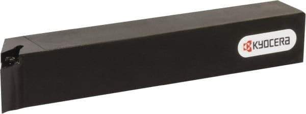 Kyocera - SVPB, Right Hand Cut, 117.50° Lead Angle, 16mm Shank Height x 16mm Shank Width, Neutral Rake Indexable Turning Toolholder - 120mm OAL, VB.. 22.., VC.. 22.. Insert Compatibility, Series SVPB - USA Tool & Supply