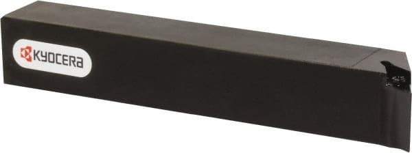 Kyocera - SVPB, Left Hand Cut, 117.50° Lead Angle, 16mm Shank Height x 16mm Shank Width, Neutral Rake Indexable Turning Toolholder - 120mm OAL, VB.. 22.., VC.. 22.. Insert Compatibility, Series SVPB - USA Tool & Supply