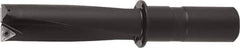 Kyocera - 1.63" Max Drill Depth, 0.578" Diam, Indexable Insert Drill - 2 Inserts, 1/2" Shank Diam, Whistle Notch Shank - USA Tool & Supply