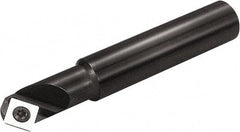 Kyocera - 45° Lead Angle, 15mm Max Cut Diam, 4mm Min Cut Diam, 6.5mm Max Depth of Cut, Indexable Chamfer and Angle End Mill - 1 Insert, SDKW 09T2, SDMT 09T2 Insert Style, 85mm Overall Length, Straight Shank - USA Tool & Supply
