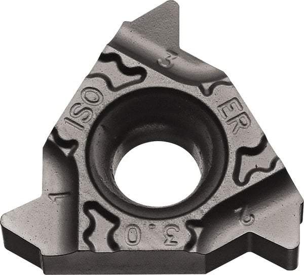 Kyocera - 16ER External Right Hand ISO Laydown Threading Insert - Grade PR1115, TiAlN Coated Carbide, 9.53mm Inscribed Circle - USA Tool & Supply