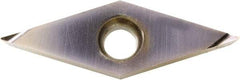 Kyocera - VBET22013 FSF Grade PR1225 Carbide Turning Insert - Megacoat Finish, 35° Diamond, 1/4" Inscr Circle, 1/8" Thick, 0.0508mm Corner Radius - USA Tool & Supply