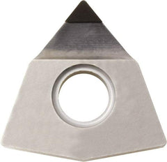 Kyocera - WNMM430.5 Grade KPD001 Polycrystalline Diamond (PCD) Turning Insert - Uncoated, 80° Trigon, 1/2" Inscr Circle, 3/16" Thick, 0.008" Corner Radius - USA Tool & Supply