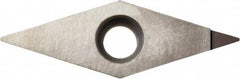 Kyocera - VCMT1.51.50.5 Grade KPD001 Polycrystalline Diamond (PCD) Turning Insert - Uncoated, 35° Diamond, 3/16" Inscr Circle, 3/32" Thick, 0.008" Corner Radius - USA Tool & Supply