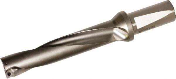 Kyocera - 4.38" Max Drill Depth, 5xD, 7/8" Diam, Indexable Insert Drill - 2 Inserts, 1" Shank Diam, Whistle Notch Shank - USA Tool & Supply