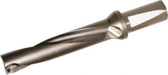 Kyocera - 4.38" Max Drill Depth, 5xD, 7/8" Diam, Indexable Insert Drill - 2 Inserts, 1" Shank Diam, Whistle Notch Shank - USA Tool & Supply