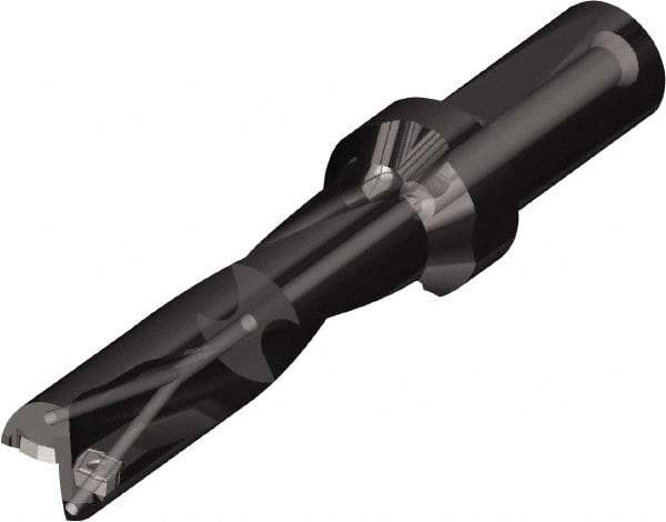 Kyocera - 2.19" Max Drill Depth, 3xD, 18.5mm Diam, Indexable Insert Drill - 2 Inserts, 1" Shank Diam, Whistle Notch Shank - USA Tool & Supply