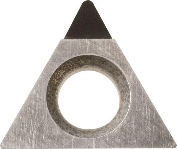 Kyocera - TPMH221 Grade KPD010 Polycrystalline Diamond (PCD) Turning Insert - Uncoated, 60° Triangle, 1/4" Inscr Circle, 1/8" Thick, 1/64" Corner Radius - USA Tool & Supply