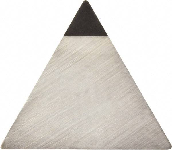 Kyocera - TPG322 Grade KPD001 Polycrystalline Diamond (PCD) Turning Insert - Uncoated, 60° Triangle, 3/8" Inscr Circle, 1/8" Thick, 1/32" Corner Radius - USA Tool & Supply