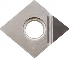 Kyocera - CNMM432 Grade KPD001 Polycrystalline Diamond (PCD) Turning Insert - Uncoated, 80° Diamond, 1/2" Inscr Circle, 3/16" Thick, 1/32" Corner Radius - USA Tool & Supply